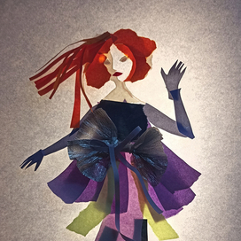 Девушка с бантом