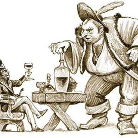 Илл. к книге В.Абросимова "П......... за см...."Стр. 126