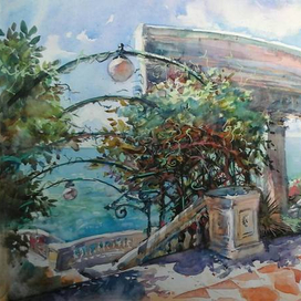 Лестница  ведущая  к  морю.