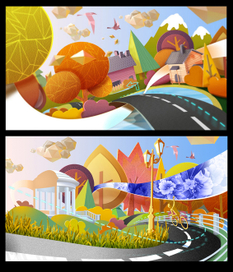 Эскиз для межпрограммной заставки для тв