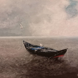 Лодка и две чайки