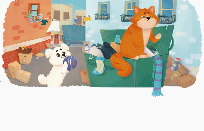 Книжка Мяуш и Элли