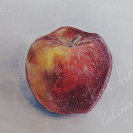 красное яблоко