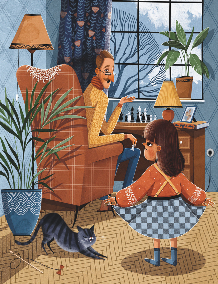 Юбка в клеточку