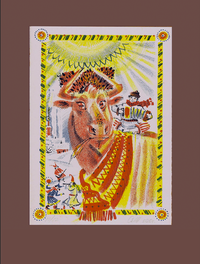 Бык на празднике