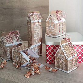 Коробочки для сладостей «Пряничная деревня»