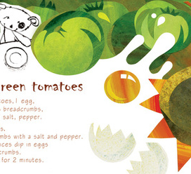 Жареные зеленые помидоры