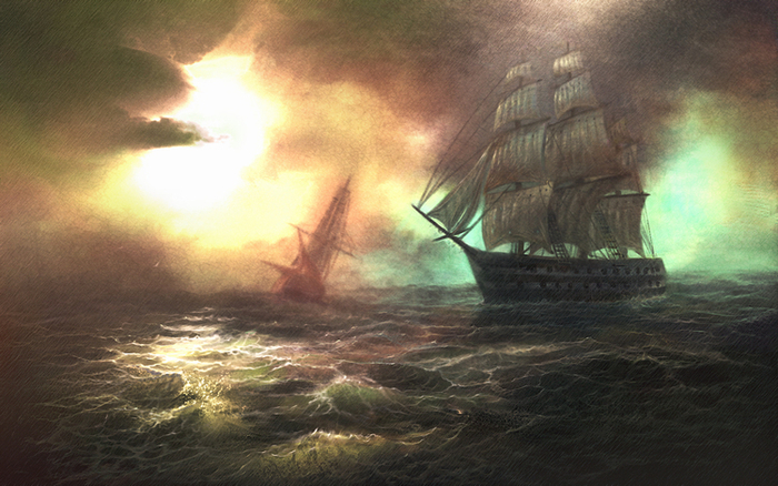 Сияние над морем