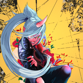 Персонаж Kneesocks из аниме Panty & Stocking