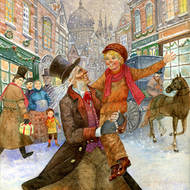 Для обложки в издательство "Пальмира". "Рождественские повести"