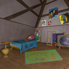 мансарда художника