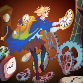 Алиса с часами