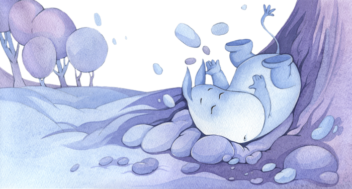 Иллюстрация к " Волшебная зима" Туве Янссон.