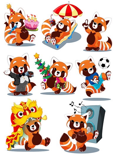 красная панда 