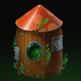 Заброшенная деревянная ракета