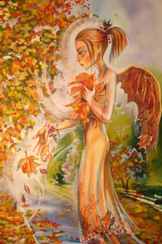 просто осень,просто листья,просто фея