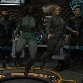 В звездолёте