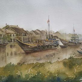 Из цикла работ "Вьетнам" Thu Bon2