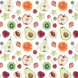 паттерн фрукты