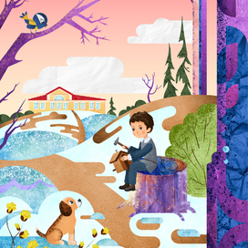 Петя Чайковский (весенние прогулки с друзьями)