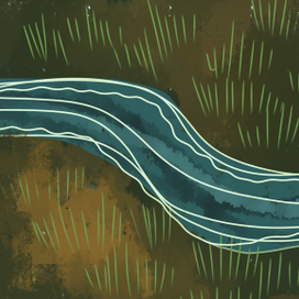 Река в поле