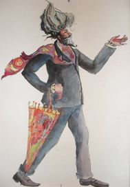 Эскиз к сказке Лазаревой "Халила-Вавила"