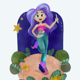 Бренд-персонаж для ArtCosmosSchool