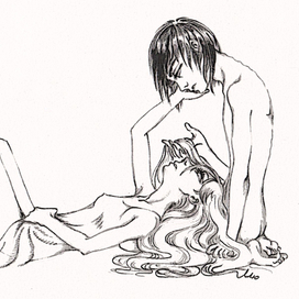  Я умею смотреть на тебя бесконечно -  Как на древнюю медь и бегущую воду.  Я вдыхаю твой запах, когда больше нечем дышать…