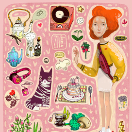 Аннушка в лесу. весна