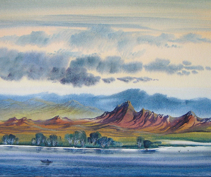 Облачный день на Бухтарме.