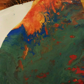 Картина в стиле флюид