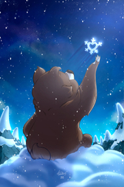 За снежинкой