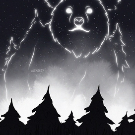 Медведь-лесничий и грибная корзинка