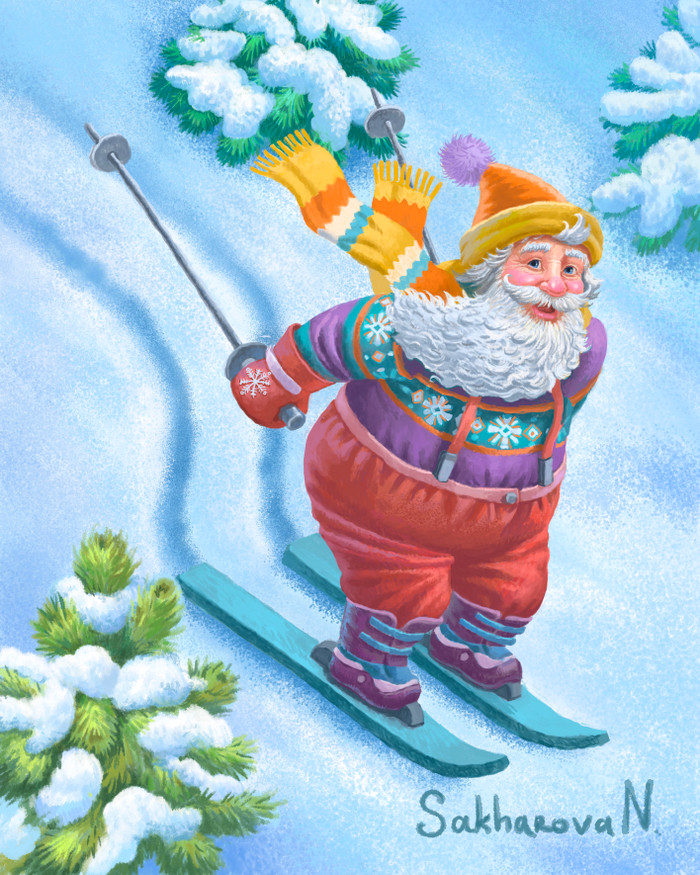 Открытка новогодняя