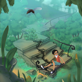 Ступени к замку.