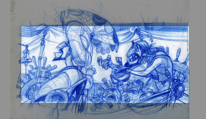 Разработка локации для мультфильма.