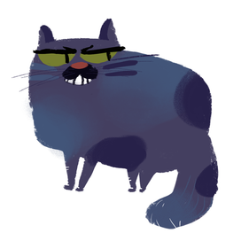 сердитый кот