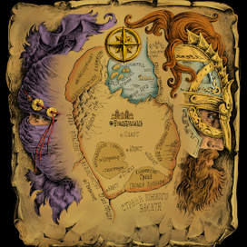 обложка с картой