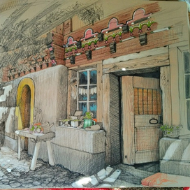 Терраса в Обервиле.