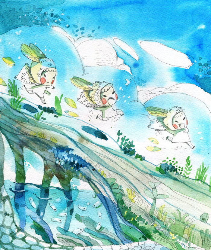 Шиши  бежит со всех ног.