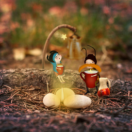 иллюстрация к сказкам Анны Никольской „Сиреневый лес“