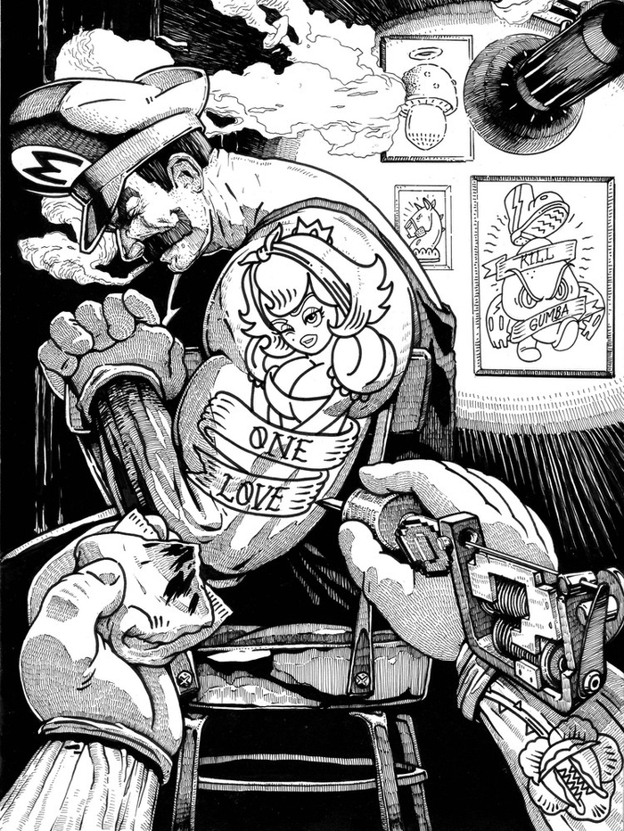 Татуировка для Марио