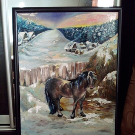 Деревенская лошадь