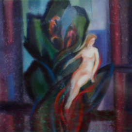 Красный цветок