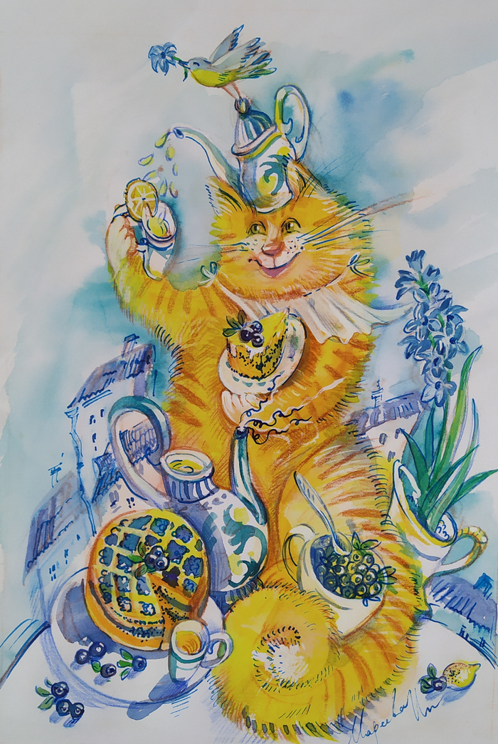 Лимонный кот