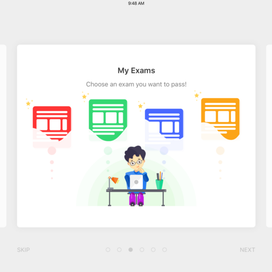 Exacurate iPad App - уникальная платформа, позволяющая пользователям приобретать и проходить тесты по английскому языку. (заказчик из USA)
