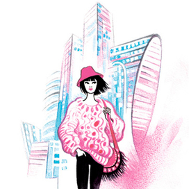 Fashion иллюстрация для обложки блокнота 1