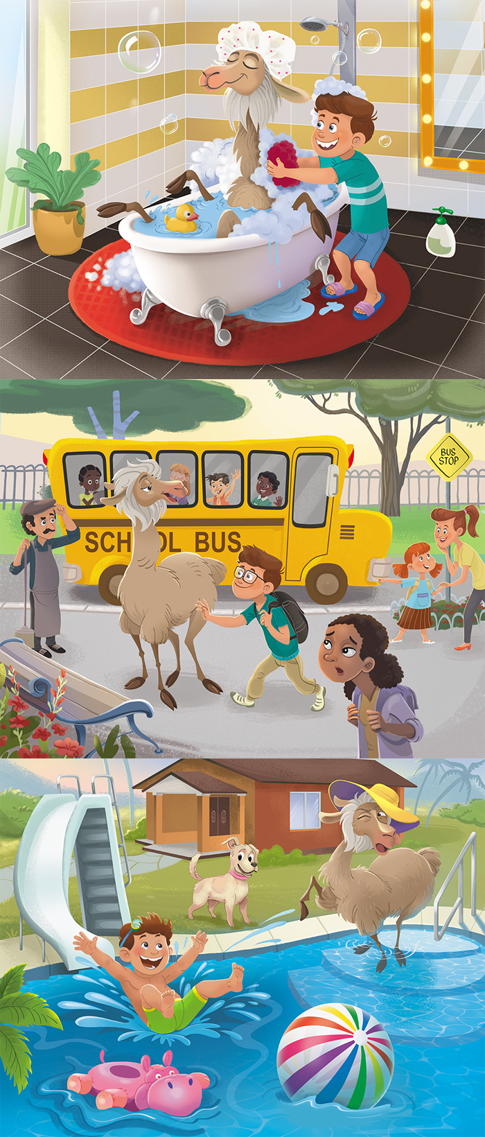 Детская история про ламу