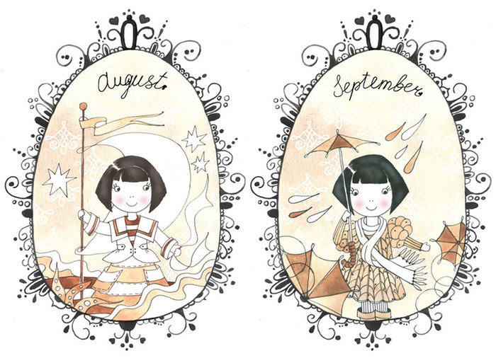 август, сентябрь