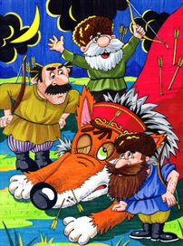 Иллюстрация к кабардинской сказке "Кто больше?"